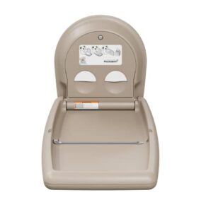 koala kare beige vertical surface-mounted baby changing station-table