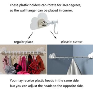 Baby Headband Organizer Scrunchies Holder Baby Girl Bow Display Ponytail Holder Wall Hanger with 10pcs Hooks