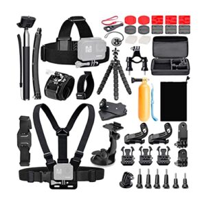 GoPro HERO9 5K Waterproof Action Camera (Black) Bundle with 50-in-1 Action Camera Accessory Kit (2 Items)
