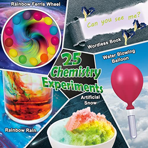 UNGLINGA 70 Lab Experiments Science Kits for Kids Age 4-6-8-12 Educational Scientific Toys Gifts for Girls Boys, Chemistry Set, Crystal Growing, Erupting Volcano, Fruit Circuits STEM Activities