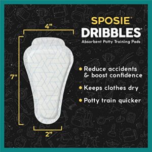 Sposie Dribbles - Potty Training Underwear Liners, Disposable Diapers for Toddler Potty Training, Incontinence Underwear Toddler Diapers, Bedwetting Underwear for Kids