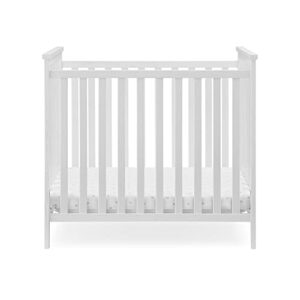 Delta Children Middleton Mini Crib with 2.75-Inch Mattress - Greenguard Gold Certified, Textured White