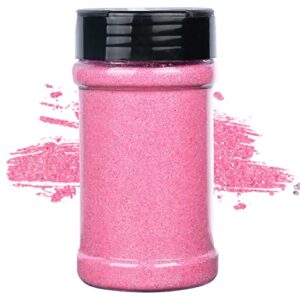 torc iridescent pink fine glitter 4 oz glitter powder for tumblers resin crafts slime cosmetic nail painting festival decoration