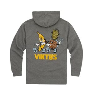 viktos men's forbidden fruit hoodie, gunmetal, size: small