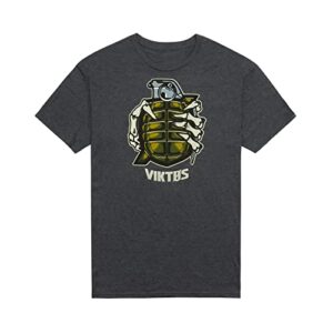 viktos men's granata tee t-shirt, charcoal heather, size: x-large