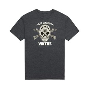 viktos men's waingro tee t-shirt, charcoal heather, size: large