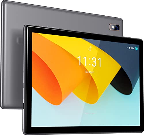 BYYBUO SmartPad A10_L Tablet 10.1 inch Android 11 Tablets, 32GB ROM Quad-Core Processor 5000mAh Battery, 1280x800 IPS HD Touchscreen 5MP+8MP Camera, Bluetooth,WiFi (Grey)