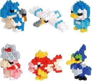 nanoblock - pokemon type water set 1, mininano series