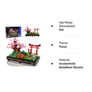 Cherry Blossom Bonsai Tree Building Sets,Japanese Style Sakura Tree Mini Building Blocks(1286 PCS),Enjoy Your Own Beautiful Display Show,Meaningful Bonsai Tree kit Present for Kids and Adults