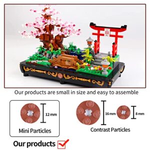 Cherry Blossom Bonsai Tree Building Sets,Japanese Style Sakura Tree Mini Building Blocks(1286 PCS),Enjoy Your Own Beautiful Display Show,Meaningful Bonsai Tree kit Present for Kids and Adults