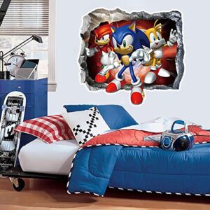 the hedgehog cartoon wall stickers for kids bedroom decoration background wall decals home decor