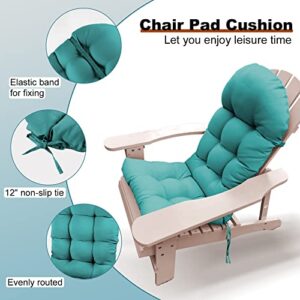 PNP HWJIAJU Patio Chair Cushion for Adirondack, High Back Rocking Chair Cushion 44x19x4 inch, Outdoor Seat Back Chair Cushion Sunscreen and Fade-Resistant (Lake Blue, 1)