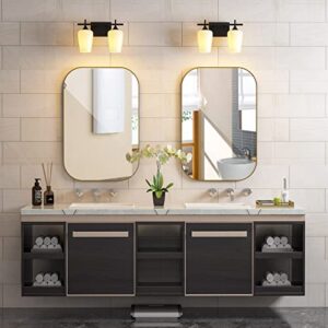 Tribesigns 2-Light Black Modern/Contemporary Vanity Light