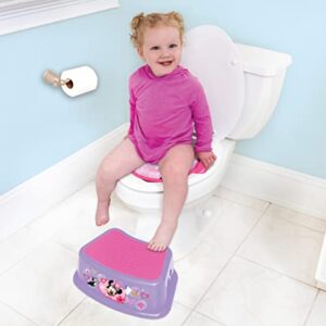 Disney Minnie Mouse 2 Pc "Happy Helpers" Essential Potty Training Set - Soft Potty Seat, Step Stool