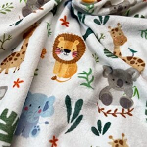 Baby Blanket for Boys Girls Double Layer Soft Plush Minky Blanket with Dotted Backing, Toddler Baby Newborn Blanket Shower Gifts (Cute Animal, 30 X 40 inches)