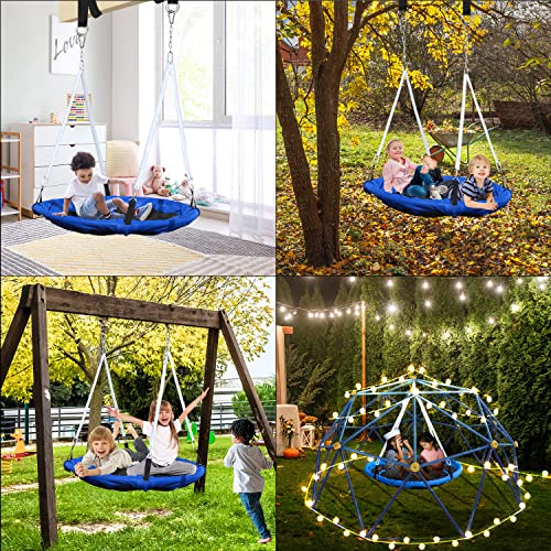 10FT Dome Climber Swing, 45 Inch Saucer Swing for Climbing Dome, 300 LBS Heavy Duty for for Tree Swing Set Backyard Indoor (Swing Only Not Included The Dome Climber)