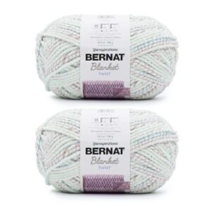 bernat blanket twist beachcomber yarn - 2 pack of 300g/10.5oz - polyester - 6 super bulky - 220 yards - knitting/crochet