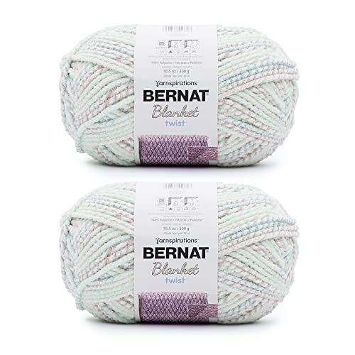Bernat Blanket Twist Beachcomber Yarn - 2 Pack of 300g/10.5oz - Polyester - 6 Super Bulky - 220 Yards - Knitting/Crochet