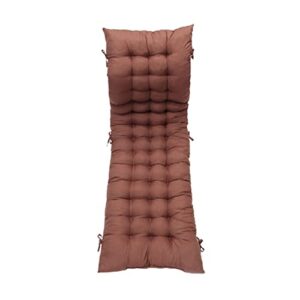 muellery rocking chair cushion indoor patio soft cushion pad 18.9x63in(48x160cm) brown tpyu134883