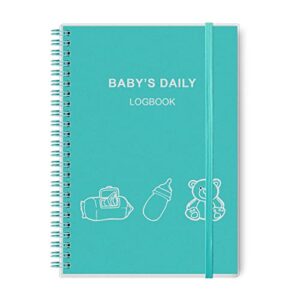 baby's daily log book - a5 baby care planner for newborns, schedule for tracking newborn's daily routine, 152 easy to fill pages track and monitor nursing, sleep, feeding, diapers, pumping and more