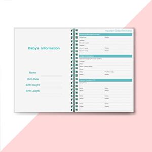 Baby's Daily Log Book - A5 Baby Care planner for Newborns, Schedule for Tracking Newborn's Daily Routine, 152 Easy to Fill Pages Track and Monitor Nursing, Sleep, Feeding, Diapers, Pumping and More