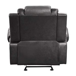 Lexicon Hawthorne Manual Glider Reclining Chair, Two-Tone Gray