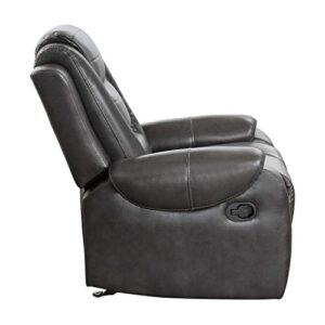 Lexicon Hawthorne Manual Glider Reclining Chair, Two-Tone Gray