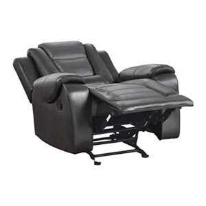 Lexicon Hawthorne Manual Glider Reclining Chair, Two-Tone Gray