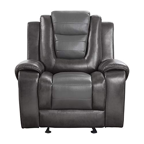 Lexicon Hawthorne Manual Glider Reclining Chair, Two-Tone Gray