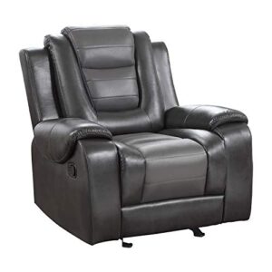 Lexicon Hawthorne Manual Glider Reclining Chair, Two-Tone Gray