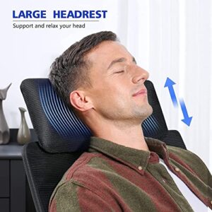 Ergonomic Computer Desk Chairs - Mesh Home Office Desk Chairs with Lumbar Support & 3D Adjustable Armrests (High Back)