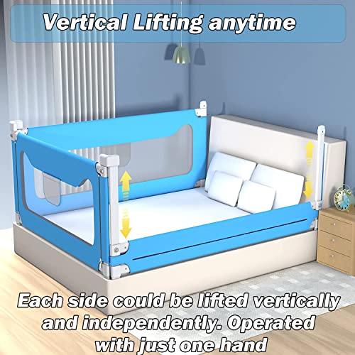 melafa365 Bed Rails for Toddlers,Upgrade Baby Bed Rail Guard Height Adjustable Specially Designed for Twin, Full, Queen, King Size