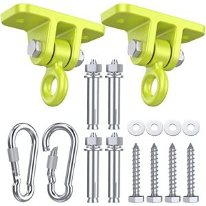 swing hangers for wooden sets pack of 2 heavy duty swingset hardware with locking hooks for porch, patio, playground indoor/outdoor by highpro