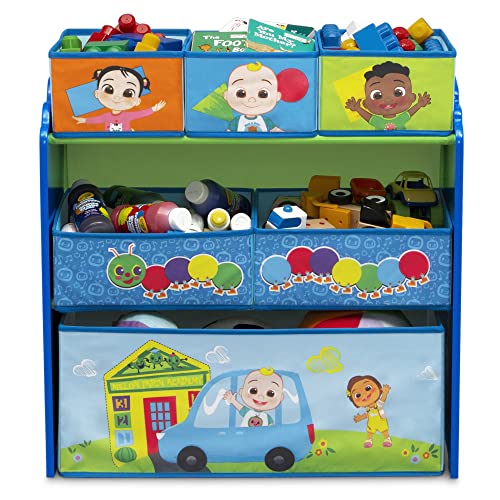 Delta Children Design & Store 6 Bin Toy Storage Organizer - Greenguard Gold Certified, CoComelon