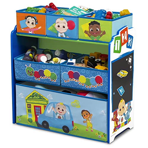 Delta Children Design & Store 6 Bin Toy Storage Organizer - Greenguard Gold Certified, CoComelon