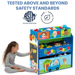 Delta Children Design & Store 6 Bin Toy Storage Organizer - Greenguard Gold Certified, CoComelon