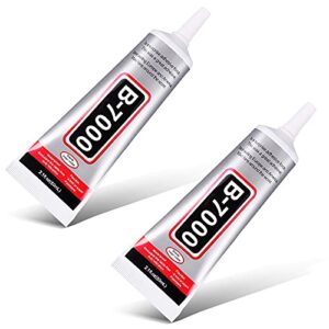 b-7000 50ml glue with precision tips adhesive glue for craft diy jewelry phone screen repair rc tires paste 2 pack