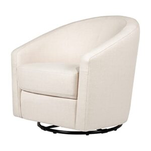 babyletto madison swivel glider, in performance natural eco-twill