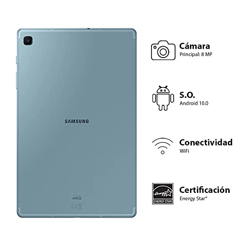 SAMSUNG Galaxy Tab S6 Lite 10.4" 64GB Android Tablet, S Pen Included, Slim Metal Design, AKG Dual Speakers, Long Lasting Battery, US Version, 2020, Angora Blue
