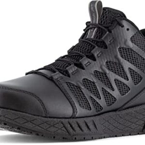 Reebok Work Floatride Energy Tactical, Men's, Black, Mid-High Athletic Style, Composite Toe, EH, Slip-Resistant Work Shoe (8.0 M)