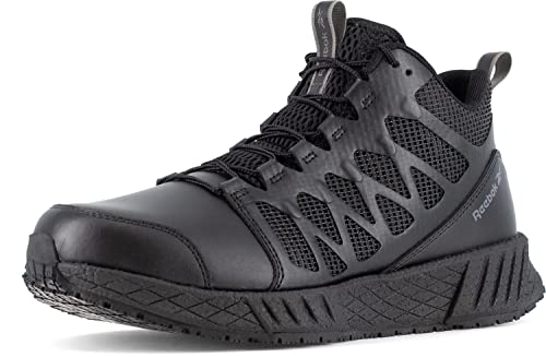 Reebok Work Floatride Energy Tactical, Men's, Black, Mid-High Athletic Style, Composite Toe, EH, Slip-Resistant Work Shoe (8.0 M)