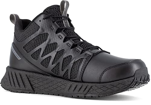 Reebok Work Floatride Energy Tactical, Men's, Black, Mid-High Athletic Style, Composite Toe, EH, Slip-Resistant Work Shoe (8.0 M)