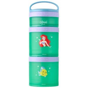 whiskware container stackable snack, 2 1/3 cup, ariel and flounder