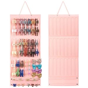 joymomo hanging hair claw clips holder large capacity hair clip organizer storage display for wall,door,closet（without claw clips）