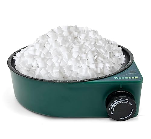 Ksedcon Electric Hot Glue Pot, 580ml Hot Glue Melting Pot for Crafiting with Temperature Control 212°F-392°F, Glue Skillet Able to Melt Glue Pieces and Glue Sticks (600, volts_of_alternating_current)