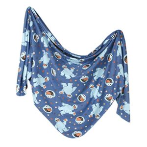 copper pearl large premium knit baby swaddle receiving blanket cookie monster
