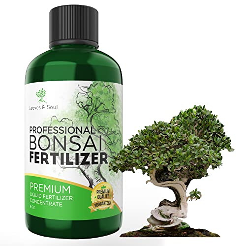 Professional Liquid Bonsai Plant Fertilizer | 3-1-2 Concentrate for Bonsai Plants and Trees | Multi-Purpose Blend & Gardening Supplies | 8 oz Bottle