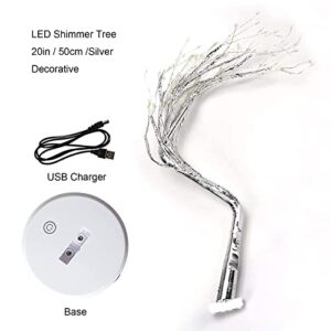 GTSYDING Bonsai Tree Light,108 LEDs Firefly Shimmer Spirit Tree Lamp, USB & Battery Operated, DIY Adjustable Branches Artificial Tabletop Fairy Tree Lights Indoor for Home Decoration (Warm Glow)