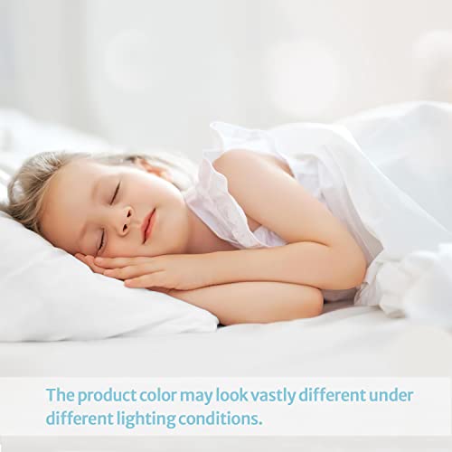 Toddler Pillow- 13X18 Baby Pillows for Sleeping- Small Kids Pillow with Soft Cotton Pillowcase- Machine Washable- Perfect for Cribs Bed Sets, Toddler Cots, Travel (White)