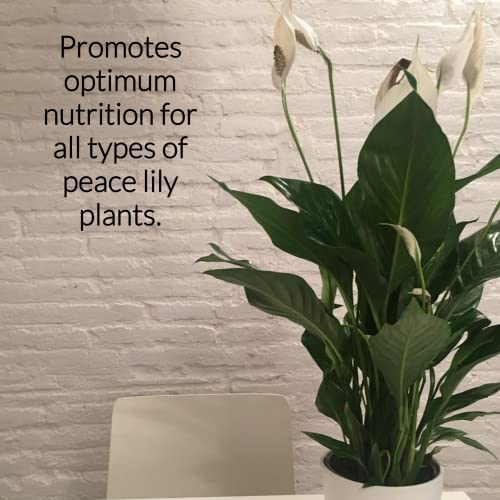 Professional Liquid Peace Lily Plant Fertilizer | 3-1-2 Concentrate for Plants and Flowers | Multi-Purpose Blend & Gardening Supplies | 8 oz Bottle
